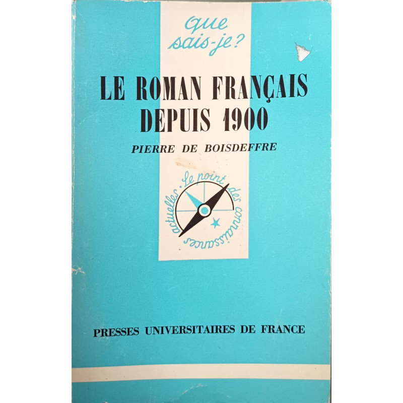 Le roman français depuis 1900