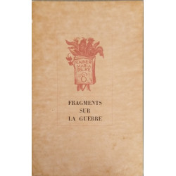 Fragments sur la guerre/ frontispice de de Daragnes / exemplaire...