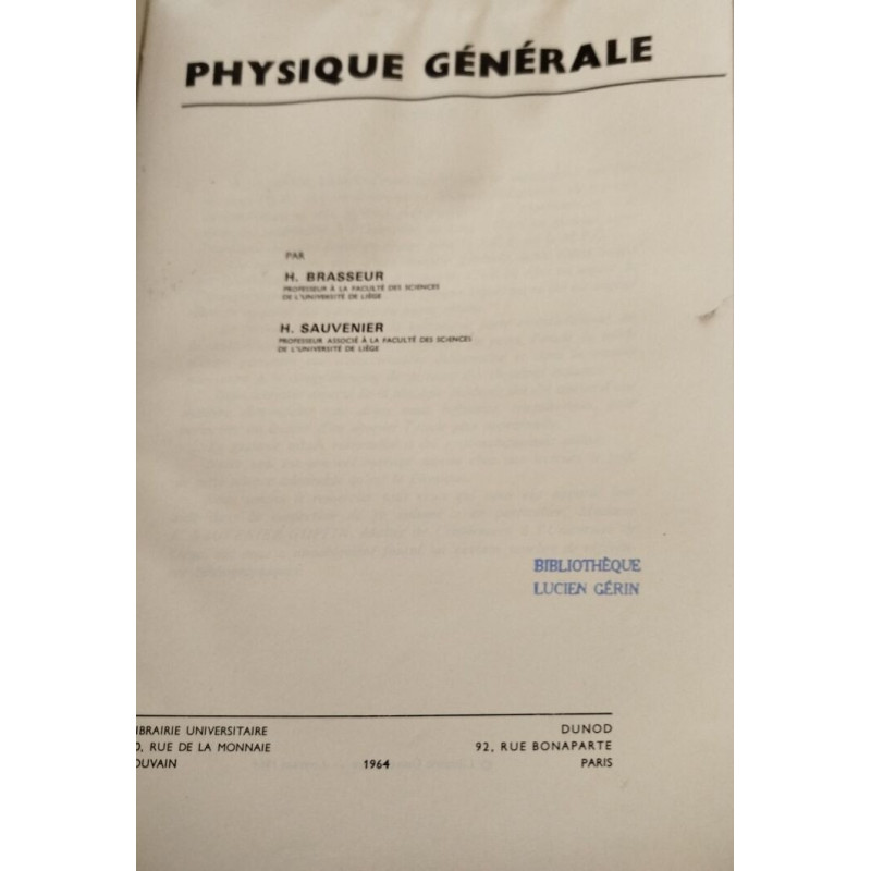 Physique Générale