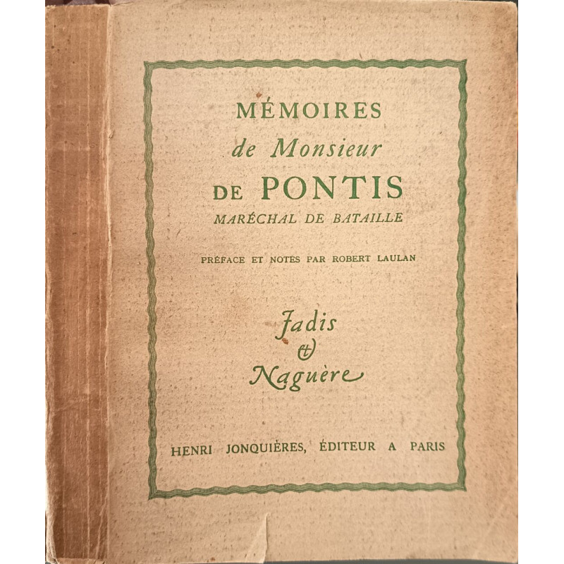 Mémoires de Monsieur de Pontis Maréchal de Bataille