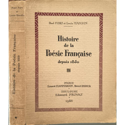 Histoire de la Poésie Française depuis 1850