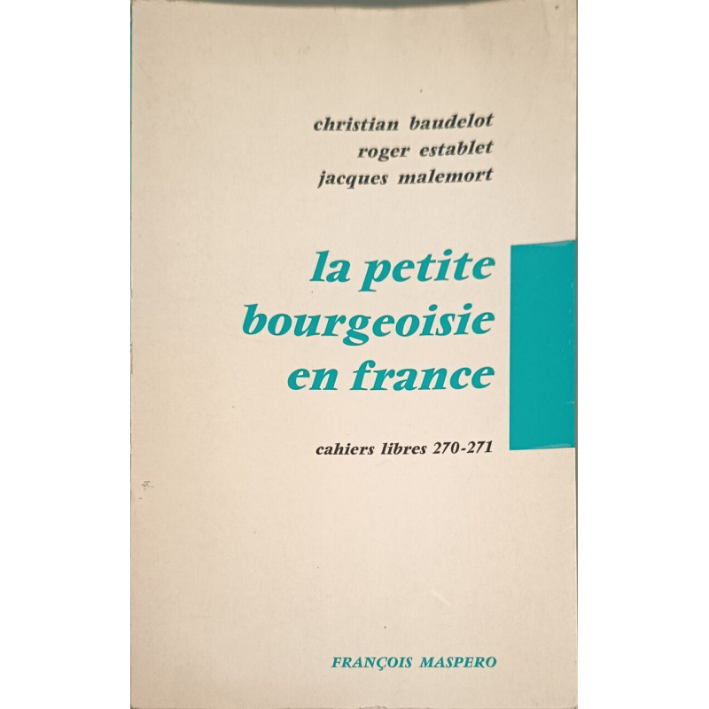 La petite bourgeoisie en France