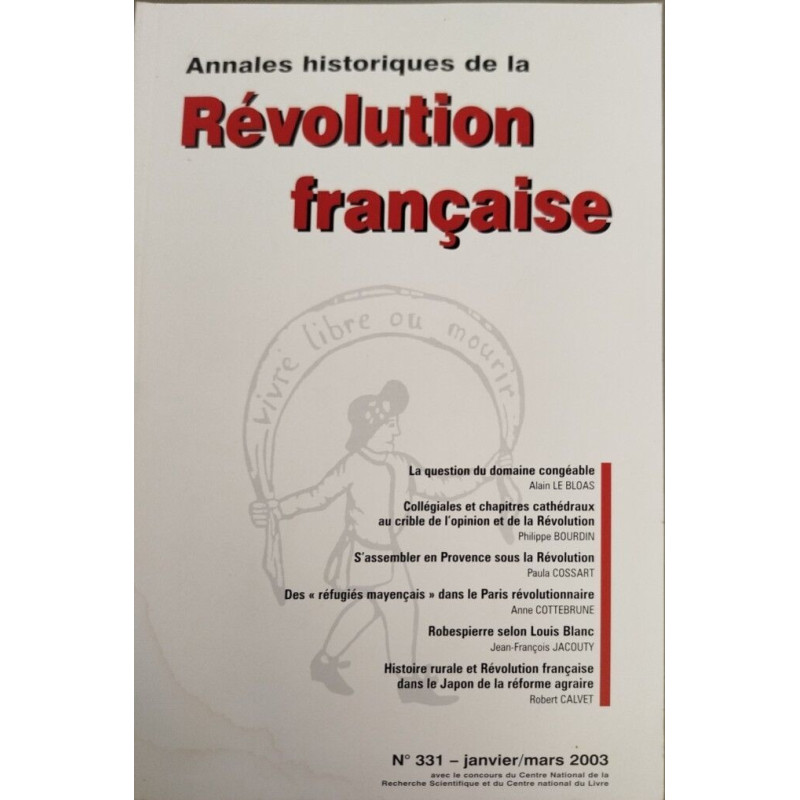Annales historiques de la révolution française n° 331