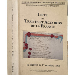 Liste des traités et accords de la France