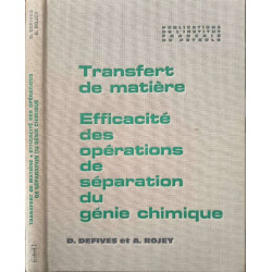 Transfert de matière. : Efficacité des opération de séparation de...