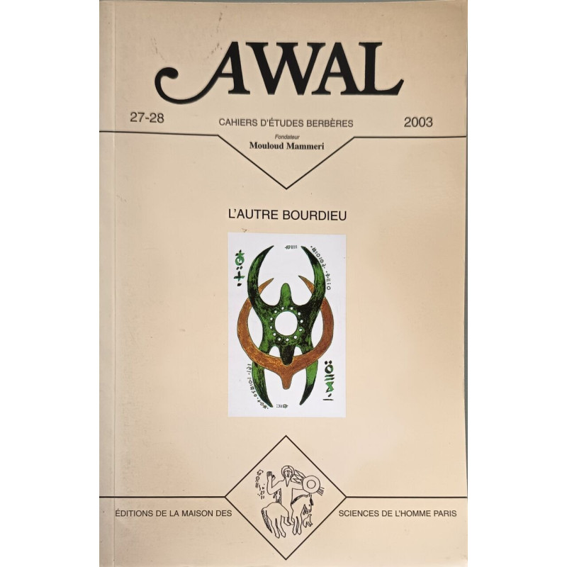 Cahiers d'études Berbères (2002) L'autre Bourdieu numéro 26