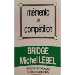 Bridge / memento de compétition