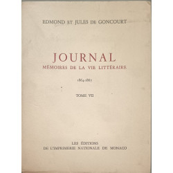 Journal : mémoires de la vie littéraire 1864-1867 Tome VII
