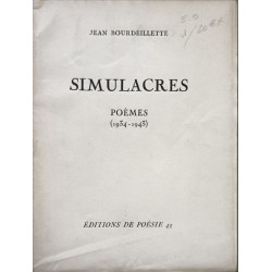 Simulacres poèmes (1934-1943) EO exemplaire n° 20/20