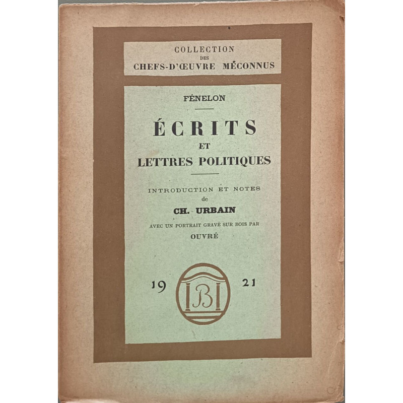 Écrits et lettres politiques avec un portrait gravé sur bois...