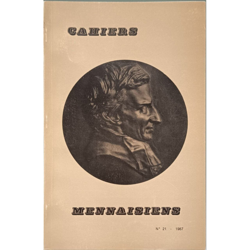 Cahiers Mennaisiens N° 21 - 1987