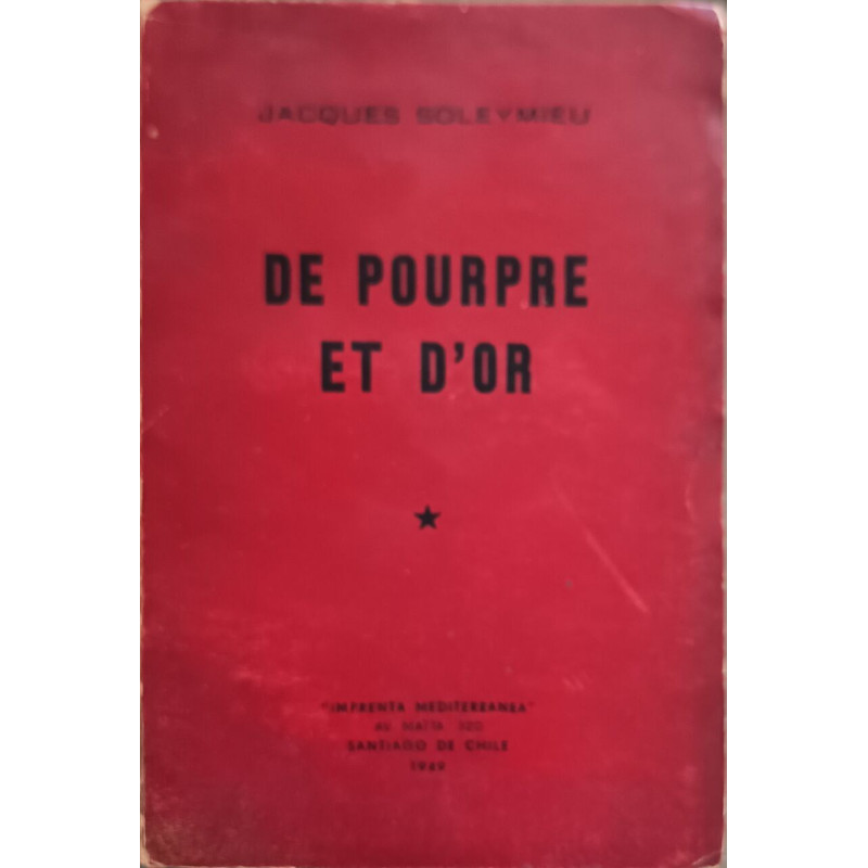 De pourpre et d'or ouvrage dédicacé par l'auteur