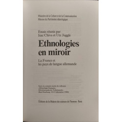 Ethnologies en miroir. La France et les pays de langue allemande