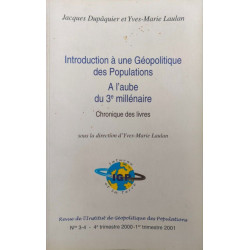 Introduction à une Géopolitique des PopulationsA l'aube du 3e...