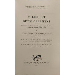 Milieu et développement