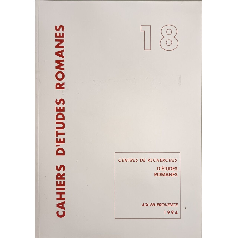 Cahiers d'études romanes