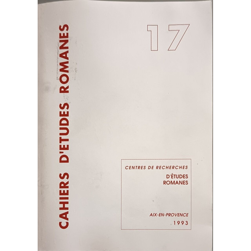 Cahiers d'études romanes
