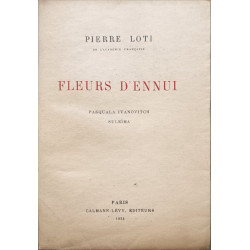 Fleurs d'ennui. pascuala ivanovitch. suleima. exemplaire numéroté...