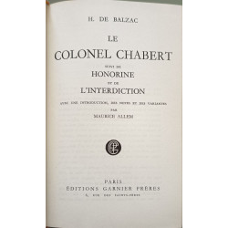 Le Colonel Chabert suivi de Honorine et de L'interdiction