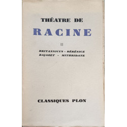 Théâtre de Racine Tomes 1 2 et 3