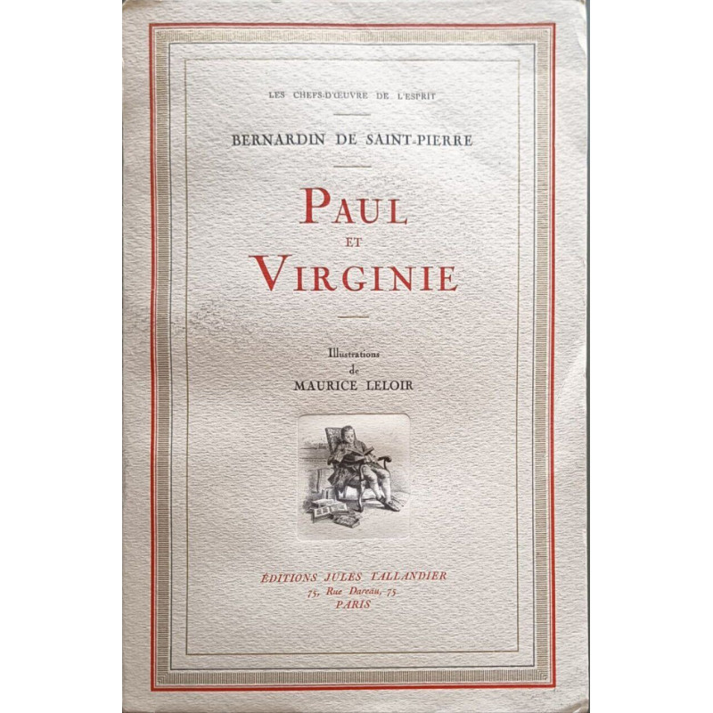 Paul et Virginie. Illustrations de Maurice Leloir