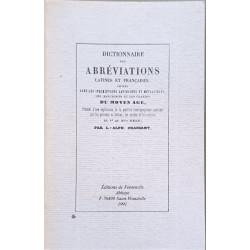 Dictionnaire des abréviations latines et françaises cistées dans...