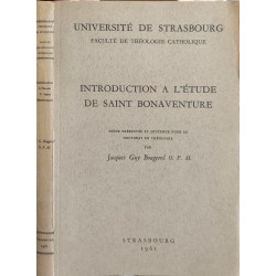 Introduction à l'étude de Saint Bonaventure