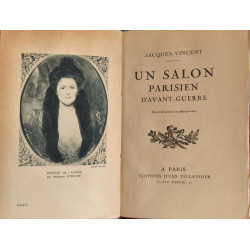 Un salon parisien d'avant-guerre - dédicacé par l'auteur