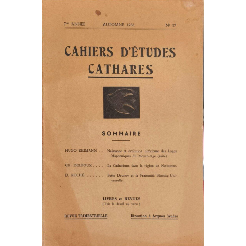 Cahiers d'études cathares N°27