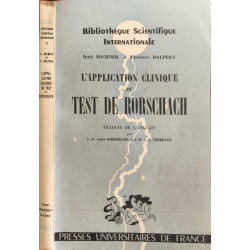 L'application clinique du test de Rorschach