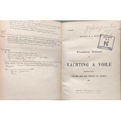 Premières notions de yachting à voile suivies d'un vocabulaire des...