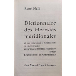Dictionnaire des Hérésies méridionales et des mouvements...
