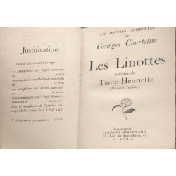 Les Linottes suivies de Tante Henriette - numéroté 1194/1240