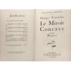 Le Miroir Concave suivi de Rimes