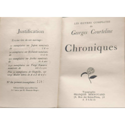 Chroniques - numéroté 1184/1240