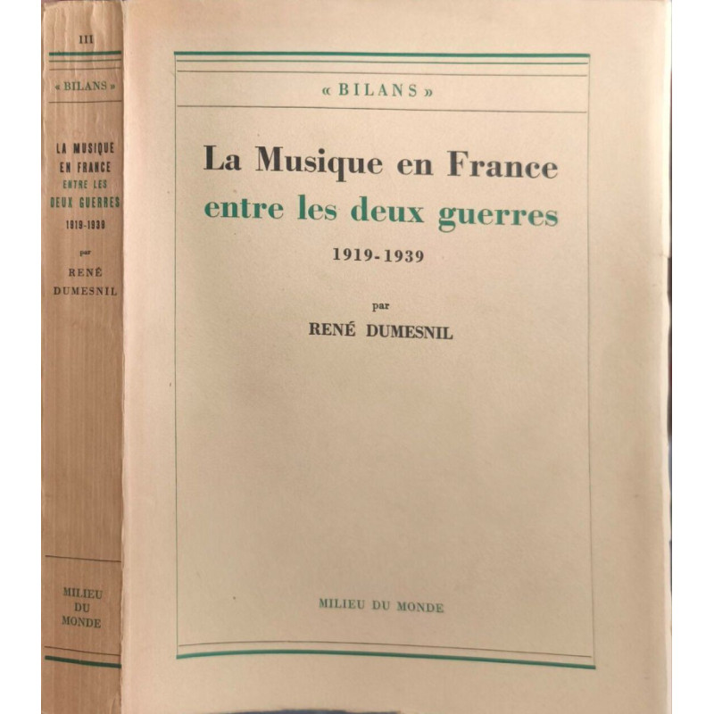 La Musique en France entre les deux guerres