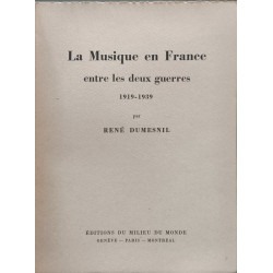 La Musique en France entre les deux guerres