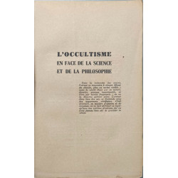 L'occultisme en face de la science et de la philosophie