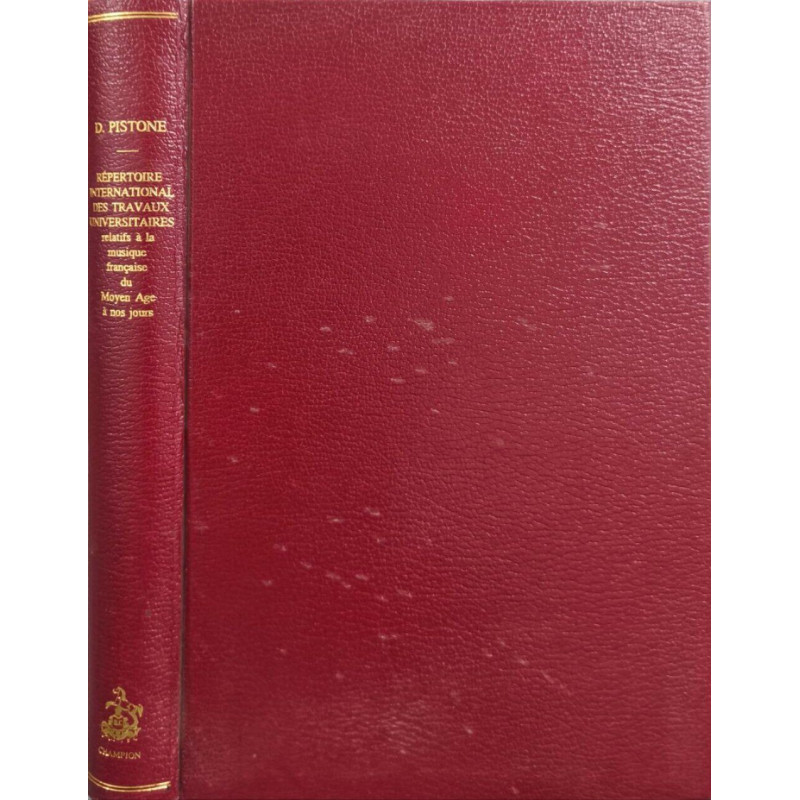 Répertoire international des travaux universitaires relatifs à la...