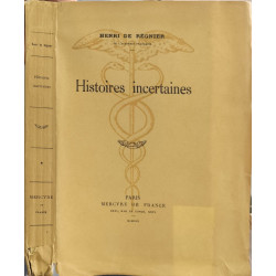 Histoires incertaines exemplaire numéroté