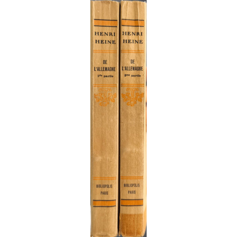 Oeuvres de Henry Heine : De l'Allemagne en deux tomes