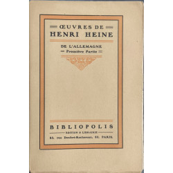 Oeuvres de Henry Heine : De l'Allemagne en deux tomes