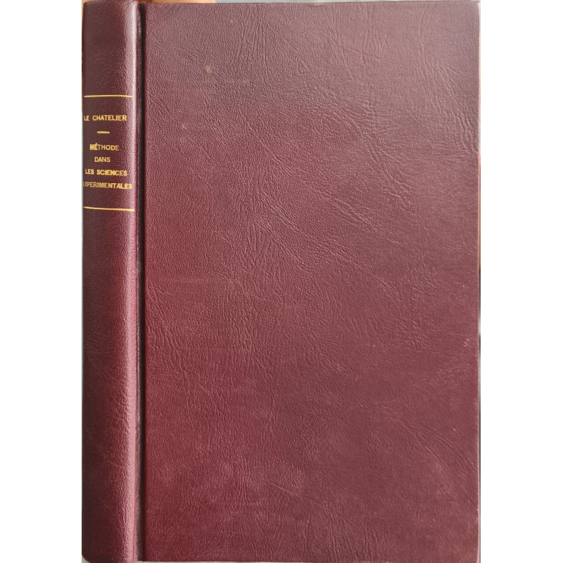 De la méthode dans les sciences expérimentales