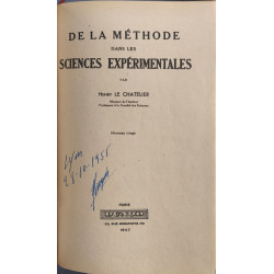 De la méthode dans les sciences expérimentales