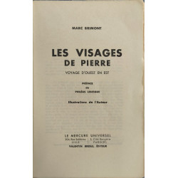 Les visages de pierre voyage d'Ouest en Est illustrations de l'auteur