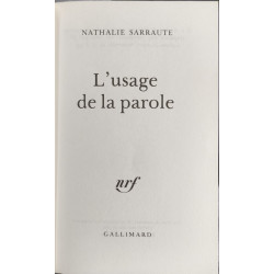 L'usage de la parole