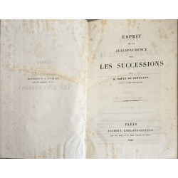 Esprit de la jurisprudence sur les successions
