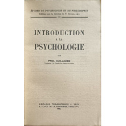 Introduction à la psychologie