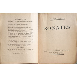 Sonates exemplaire numéroté 2821