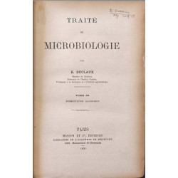 Traité de Microbiologie.Tome 3 Fermentation alcoolique